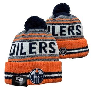 New Era NHL knit Pom beanie Oilers